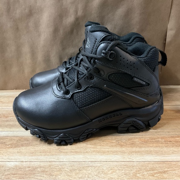 New! Men’s Merrell Moab 3 Response Tact Mid WP Boots Black 3.5 3 1/2 Medium - Picture 7 of 11